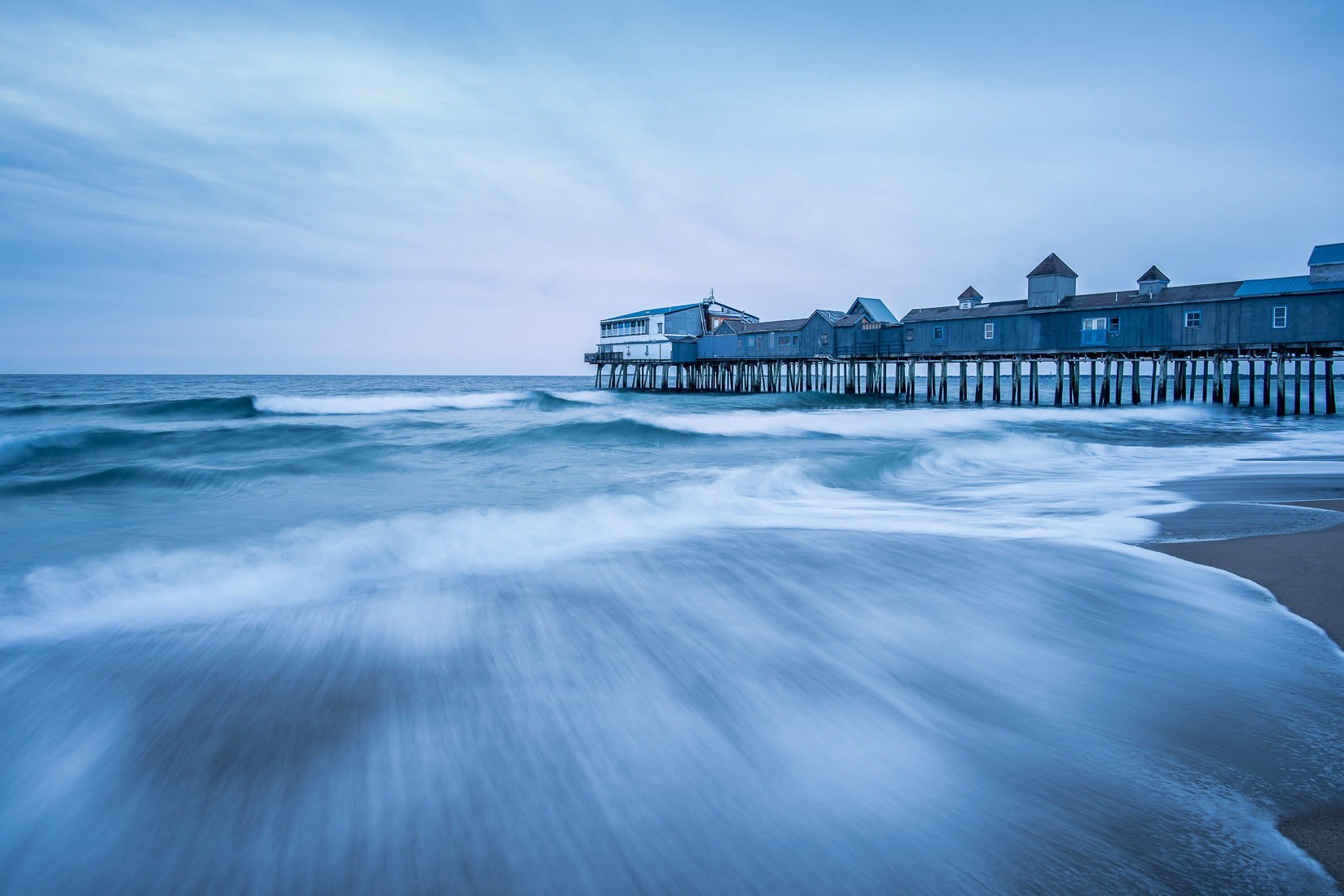 The Pier at Old Orchard Beach during Blue Hour, Maine